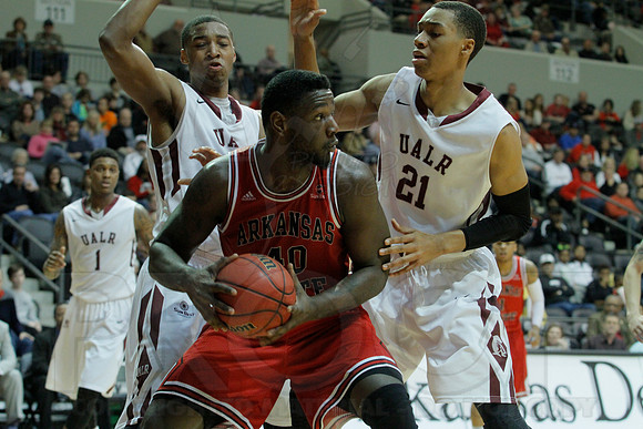 Arkansas State @ UALR Men's Basketball 3-1-2014 (© Justin Manning) JWM_0266