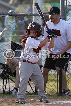 Bomb Squad vs. Cardinals 6-7 year old (Pitching Machine) 5-5-2015 (©Justin Manning) JWM_0093