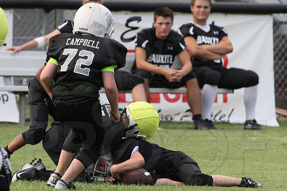 Bauxite Black-Gray games 4th, 5th, 6th, Junior high, Senior high scrimmage 8-22-13 (© Justin Manning) JWM0038