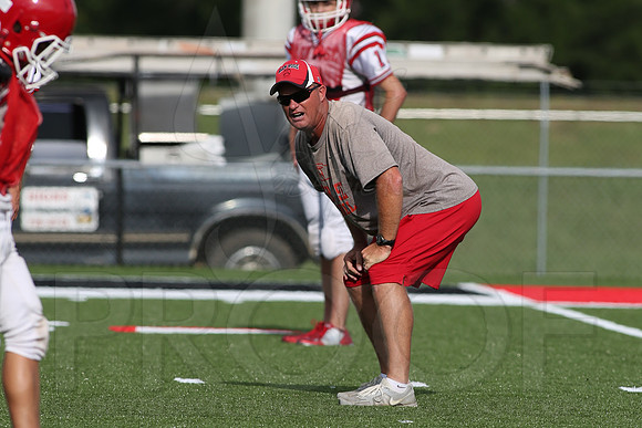 Glen Rose Football Practice 9-2-2014 (©Justin Manning) JWM_219