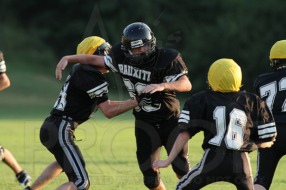 Bauxite Black-Gray games 4th, 5th, 6th, Junior high, Senior high scrimmage 8-22-13 (© Justin Manning) JWM0170