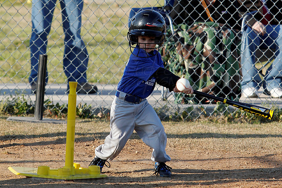 T-ball Angel's & Rangers 3-26-13 (© Justin Manning) JWM0068