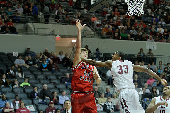Arkansas State @ UALR Men's Basketball 3-1-2014 (© Justin Manning) JWM_0037