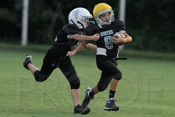 Bauxite Black-Gray games 4th, 5th, 6th, Junior high, Senior high scrimmage 8-22-13 (© Justin Manning) JWM0181
