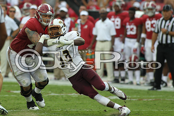 University of Louisiana-Monroe @ Alabama 9-26-2015 (©Justin Manning) JWM_0345