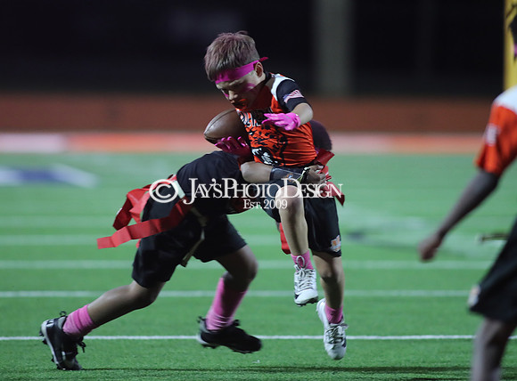 Malvern Cubs Orange vs. Malvern Cubs Black 3rd grade flag football 10-15-24_JWM_0436