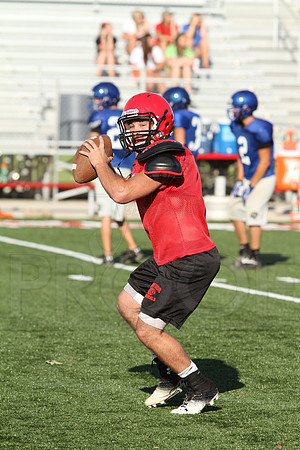Harmony Grove Football Team Camp (Practice) 7-15-2014 (©Justin Manning) JWM_086