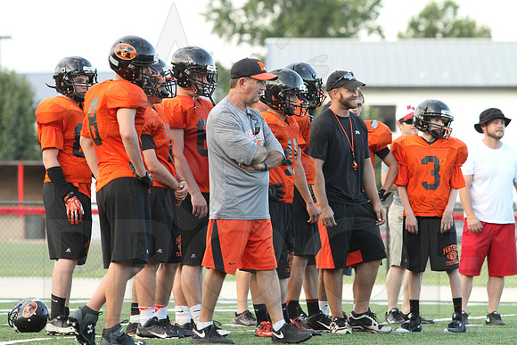 Harmony Grove Football Team Camp (Practice) 7-15-2014 (©Justin Manning) JWM_366