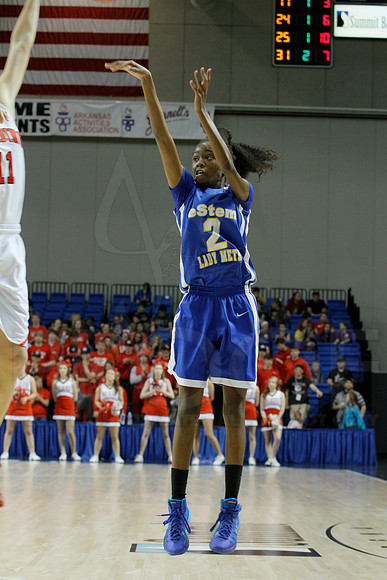 3A Girls State Finals-Harding Academy vs. eStem 3-14-2014 (© Justin Manning) JWM_0155
