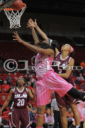 ULM @ Arkansas State Womans Basketball 2-21-2015 (©Justin Manning) JWM_277