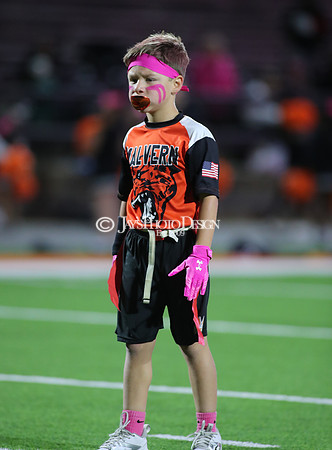Malvern Cubs Orange vs. Malvern Cubs Black 3rd grade flag football 10-15-24_JWM_0683