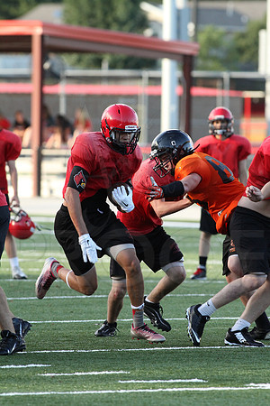 Harmony Grove Football Team Camp (Practice) 7-15-2014 (©Justin Manning) JWM_265