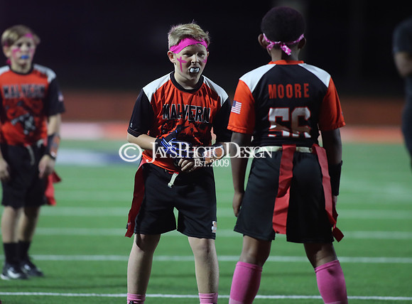 Malvern Cubs Orange vs. Malvern Cubs Black 3rd grade flag football 10-15-24_JWM_0313