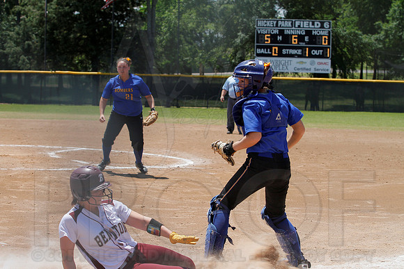 Benton vs. Mountain Home 6A State Softball Playoffs 5-11-13 (© Justin Manning) JWM0202