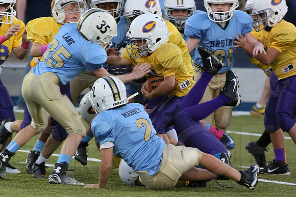 Catholic @ Pulaski Academy (Peewee) 10-14-2014 (©Justin Manning) JWM_0032
