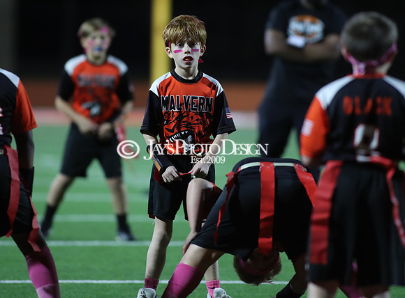 Malvern Cubs Orange vs. Malvern Cubs Black 3rd grade flag football 10-15-24_JWM_0319
