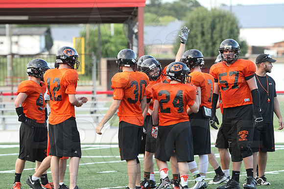 Harmony Grove Football Team Camp (Practice) 7-15-2014 (©Justin Manning) JWM_354