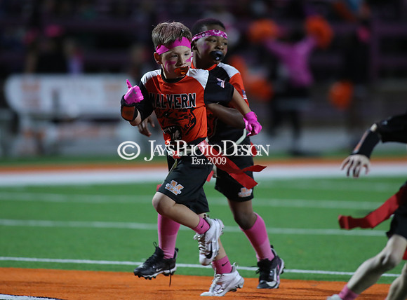 Malvern Cubs Orange vs. Malvern Cubs Black 3rd grade flag football 10-15-24_JWM_0300