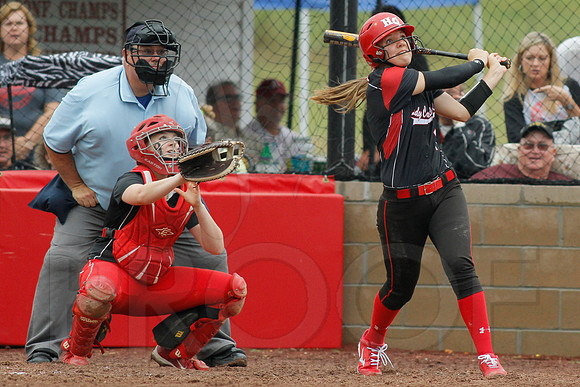 Rose Bud vs. Harmony Grove Regional Softball 5-9-2014 (© Justin Manning) JWM_0278