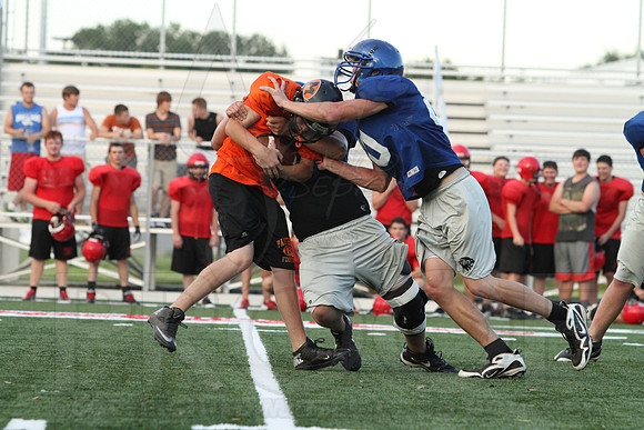 Harmony Grove Football Team Camp (Practice) 7-15-2014 (©Justin Manning) JWM_369