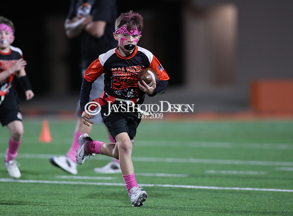 Malvern Cubs Orange vs. Malvern Cubs Black 3rd grade flag football 10-15-24_JWM_0353