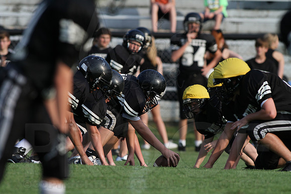 Bauxite Black-Gray games 4th, 5th, 6th, Junior high, Senior high scrimmage 8-22-13 (© Justin Manning) JWM0090