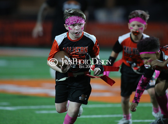 Malvern Cubs Orange vs. Malvern Cubs Black 3rd grade flag football 10-15-24_JWM_0220