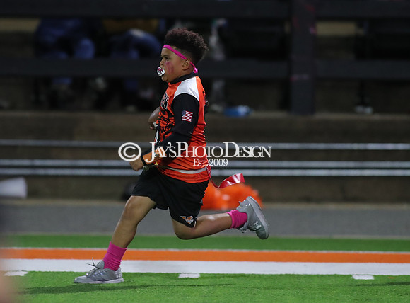 Malvern Cubs Orange vs. Malvern Cubs Black 3rd grade flag football 10-15-24_JWM_0629