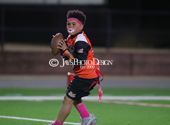 Malvern Cubs Orange vs. Malvern Cubs Black 3rd grade flag football 10-15-24_JWM_0622