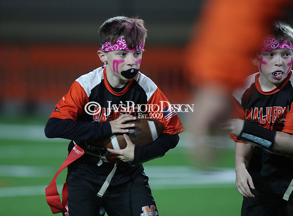 Malvern Cubs Orange vs. Malvern Cubs Black 3rd grade flag football 10-15-24_JWM_0242