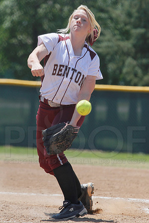 Benton vs. Mountain Home 6A State Softball Playoffs 5-11-13 (© Justin Manning) JWM0217