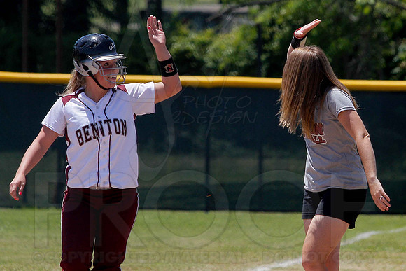 Benton vs. Mountain Home 6A State Softball Playoffs 5-11-13 (© Justin Manning) JWM0233