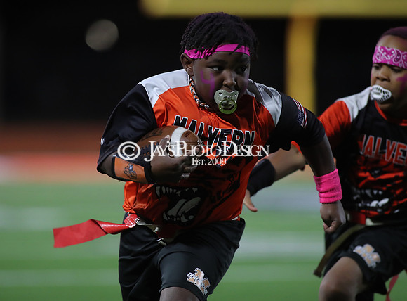 Malvern Cubs Orange vs. Malvern Cubs Black 3rd grade flag football 10-15-24_JWM_0404