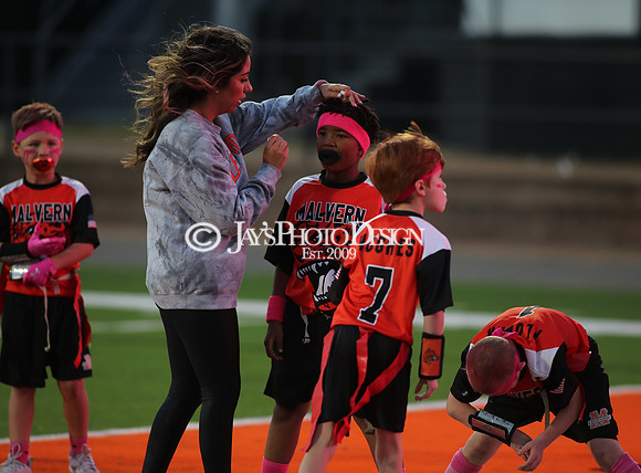Malvern Cubs Orange vs. Malvern Cubs Black 3rd grade flag football 10-15-24_JWM_0087