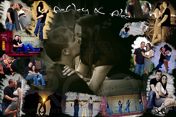 Ashley & Alec Engagement Collage2