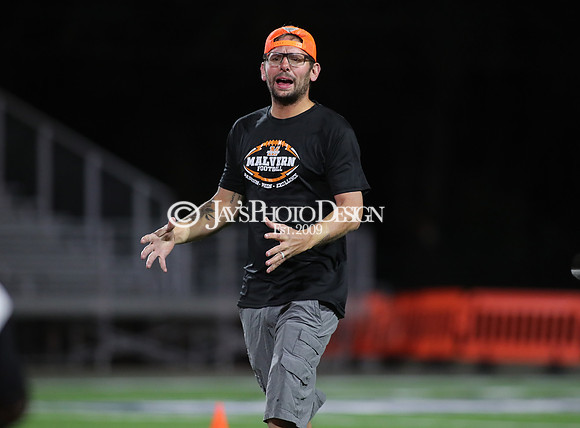 Malvern Cubs Orange vs. Malvern Cubs Black 3rd grade flag football 10-15-24_JWM_0383