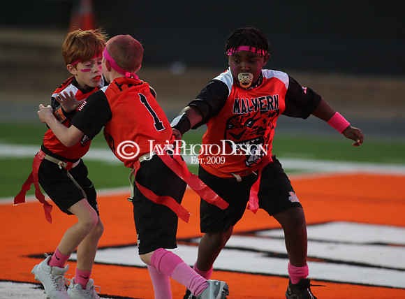 Malvern Cubs Orange vs. Malvern Cubs Black 3rd grade flag football 10-15-24_JWM_0106