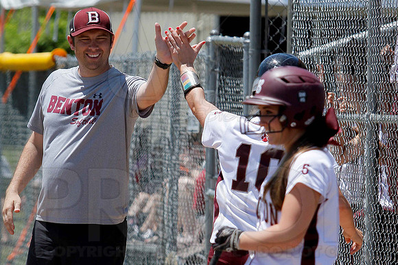 Benton vs. Mountain Home 6A State Softball Playoffs 5-11-13 (© Justin Manning) JWM0246