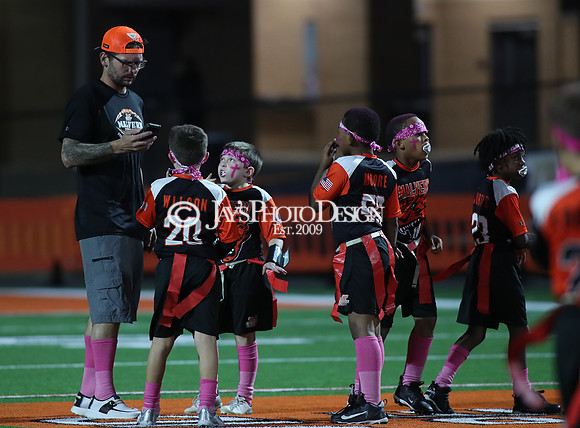 Malvern Cubs Orange vs. Malvern Cubs Black 3rd grade flag football 10-15-24_JWM_0206