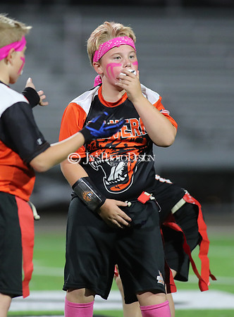 Malvern Cubs Orange vs. Malvern Cubs Black 3rd grade flag football 10-15-24_JWM_0377