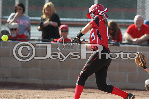 Bauxite @ Harmony Grove softball 4-21-2015 (©Justin Manning) JWM_0237