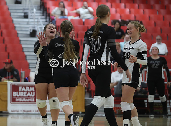 Cossatot River vs. Harding Academy (3A Volleyball South Regional Tournament) 10-22-24_JWM_0227