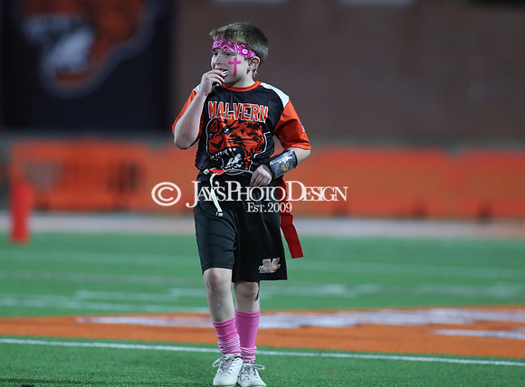 Malvern Cubs Orange vs. Malvern Cubs Black 3rd grade flag football 10-15-24_JWM_0365