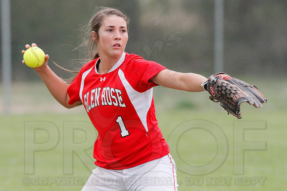 Harmony Grove @ Glen Rose softball 3-31-2014 (© Justin Manning) JWM_0050