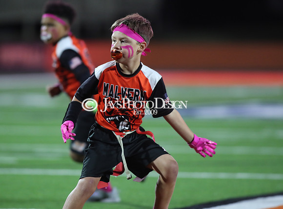 Malvern Cubs Orange vs. Malvern Cubs Black 3rd grade flag football 10-15-24_JWM_0254