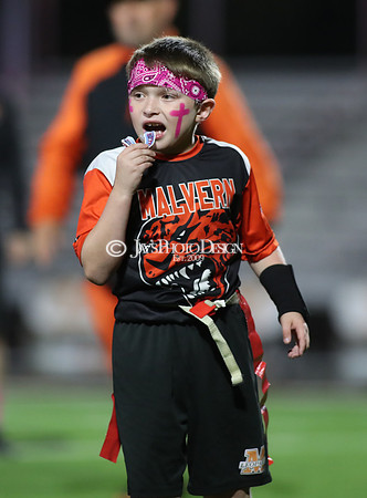 Malvern Cubs Orange vs. Malvern Cubs Black 3rd grade flag football 10-15-24_JWM_0332