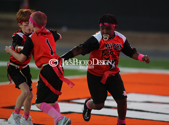 Malvern Cubs Orange vs. Malvern Cubs Black 3rd grade flag football 10-15-24_JWM_0107