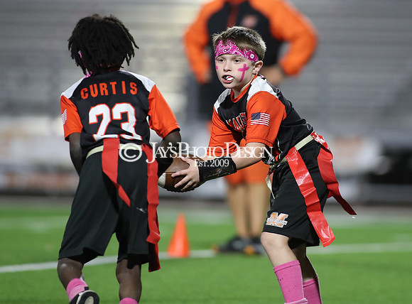 Malvern Cubs Orange vs. Malvern Cubs Black 3rd grade flag football 10-15-24_JWM_0324