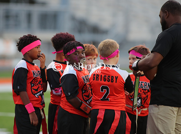 Malvern Cubs Orange vs. Malvern Cubs Black 3rd grade flag football 10-15-24_JWM_0040