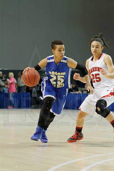 3A Girls State Finals-Harding Academy vs. eStem 3-14-2014 (© Justin Manning) JWM_0103